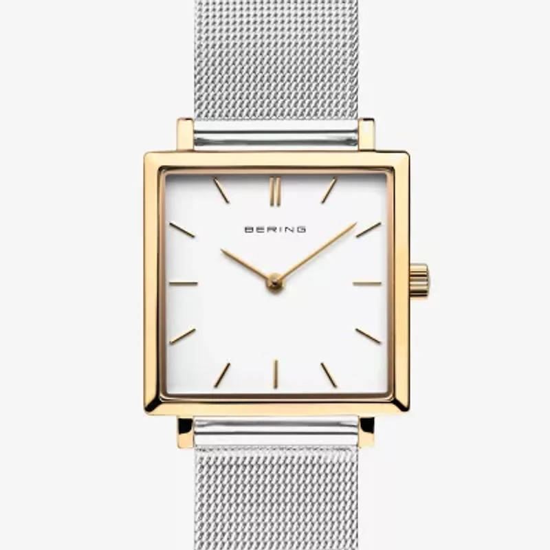 Bering Womens Silver Tone Stainless Steel Bracelet Watch 18226-010