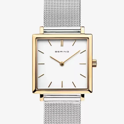 Bering Womens Silver Tone Stainless Steel Bracelet Watch 18226-010