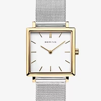 Bering Womens Silver Tone Stainless Steel Bracelet Watch 18226-010