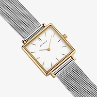 Bering Womens Silver Tone Stainless Steel Bracelet Watch 18226-010