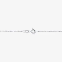(Si1-Si2/ H-I) Womens 1 CT. T.W. Lab Grown White Diamond 10K White Gold Round 18 Inch Pendant Necklace