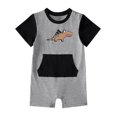 adidas Baby Boys Short Sleeve Romper
