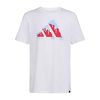 adidas Toddler Boys Crew Neck Short Sleeve Regular Fit Graphic T-Shirt