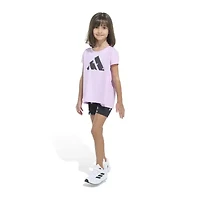 adidas Toddler Girls 2-pc. Short Set