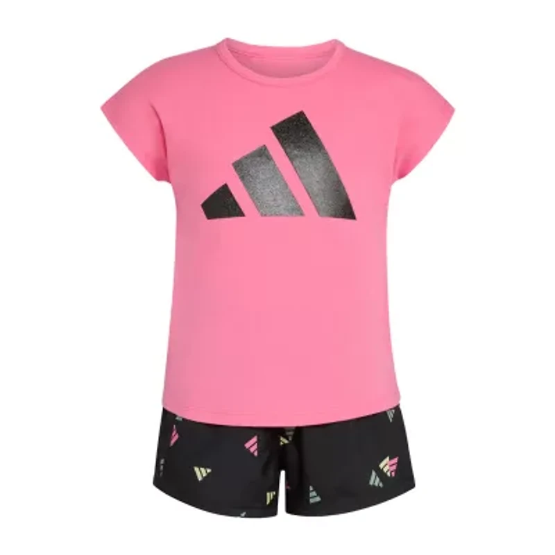 adidas Toddler Girls 2-pc. Short Set