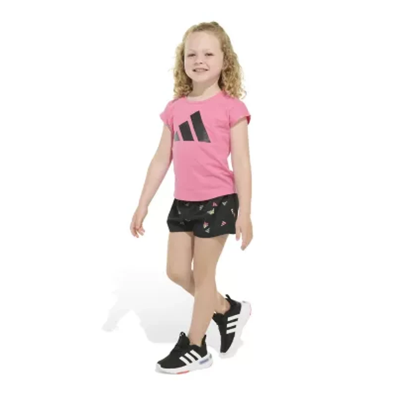 adidas Toddler Girls 2-pc. Short Set
