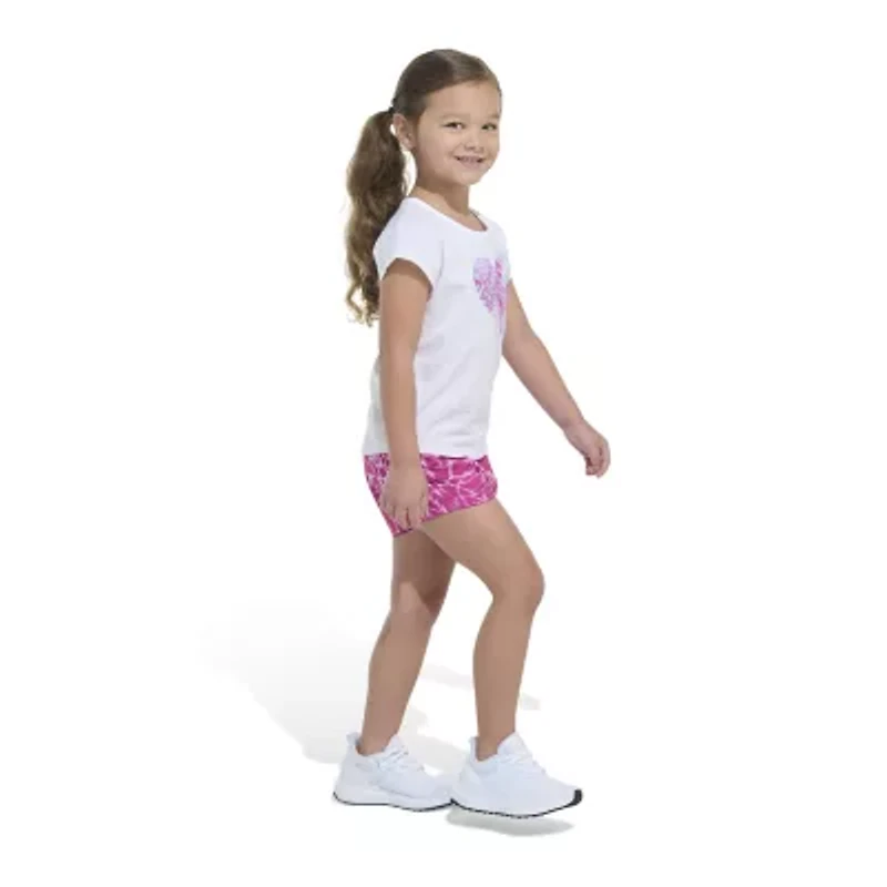 adidas Little Girls 2-pc. Short Set