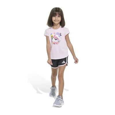 adidas Little Girls 2-pc. Short Set