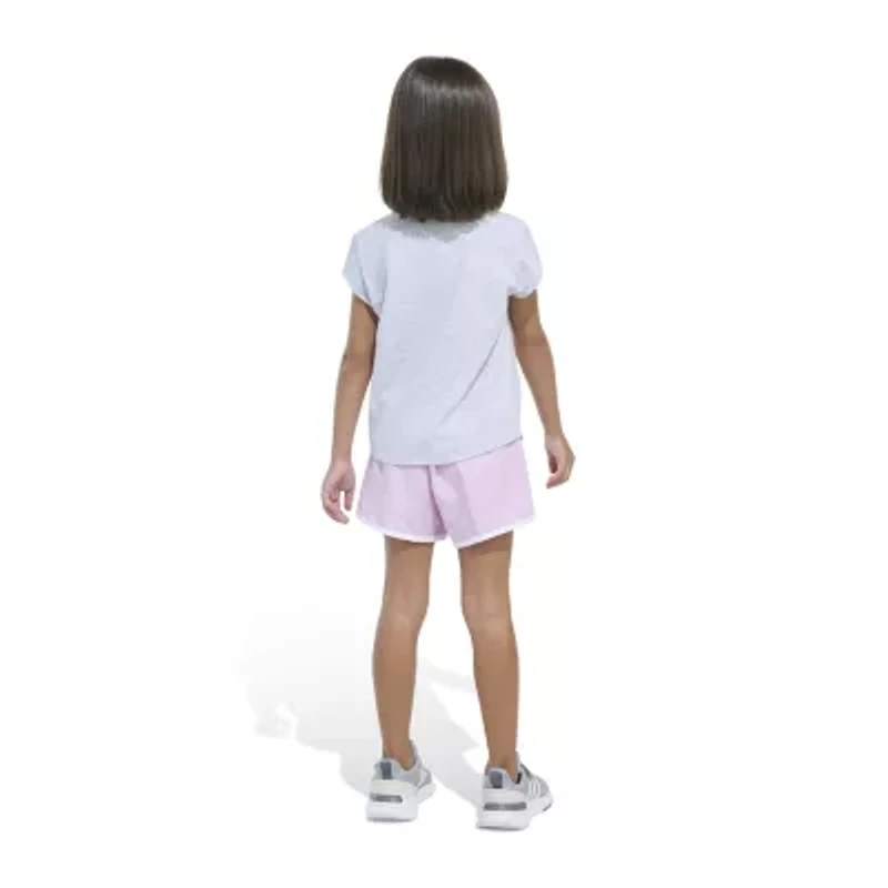 adidas Little Girls 2-pc. Short Set