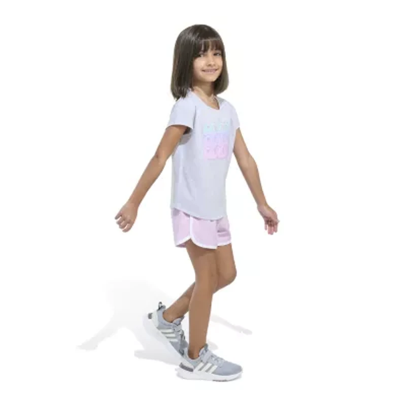 adidas Little Girls 2-pc. Short Set