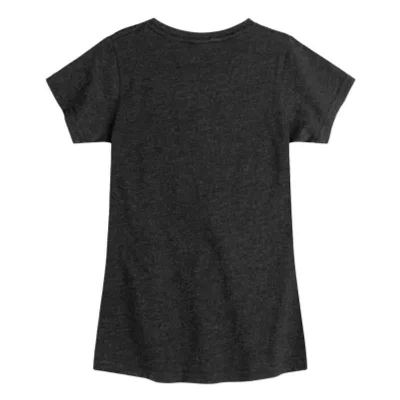 Elphaba Big Kid Girls Crew Neck Short Sleeve Wicked T-Shirt