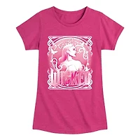 Glinda Big Kid Girls Crew Neck Short Sleeve Wicked T-Shirt