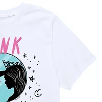 Pink Green Big Kid Girls Crew Neck Short Sleeve Wicked T-Shirt