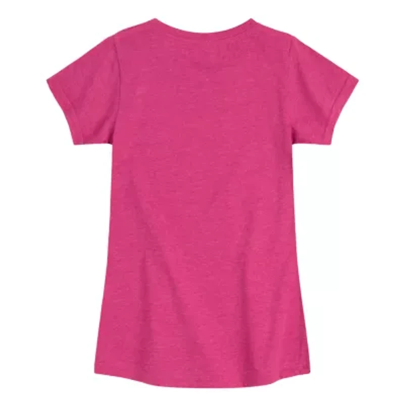 Glindafied Big Kid Girls Crew Neck Short Sleeve Wicked T-Shirt