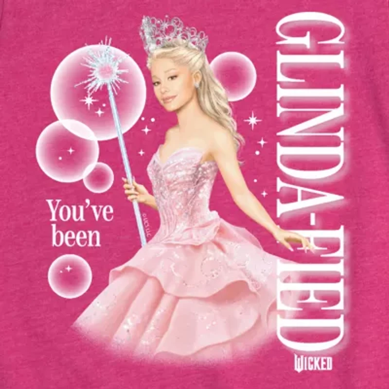 Glindafied Big Kid Girls Crew Neck Short Sleeve Wicked T-Shirt
