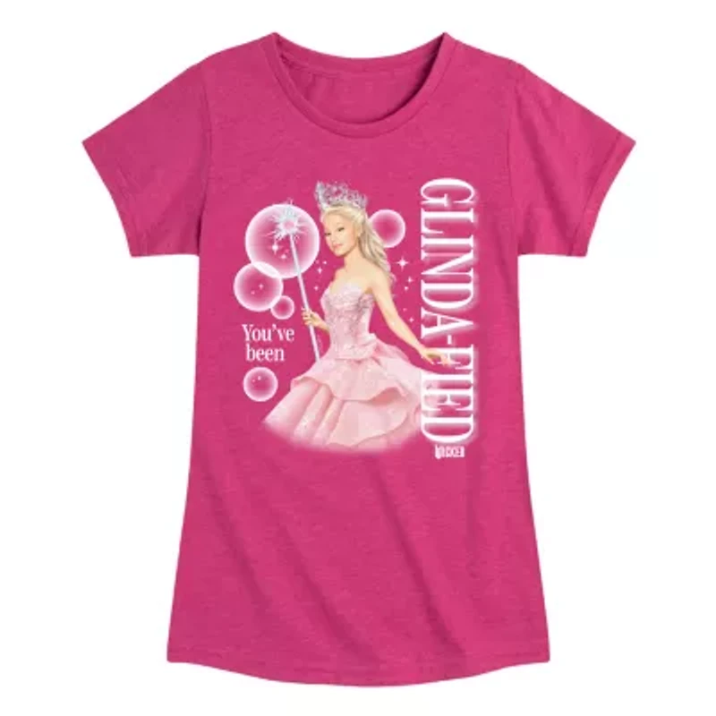 Glindafied Big Kid Girls Crew Neck Short Sleeve Wicked T-Shirt