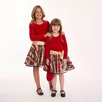 Bonnie Jean Little & Big Kid Girls Long Sleeve Drop Waist Dress