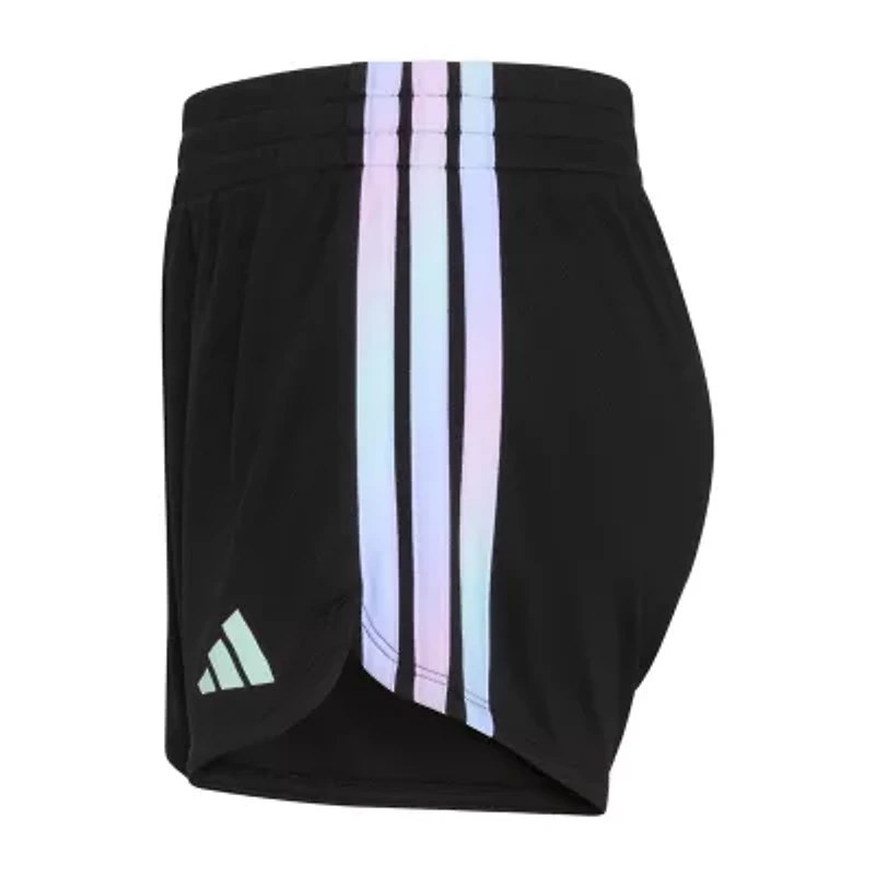 adidas Mesh Big Kid Girls Mid Rise Running Short