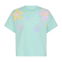 adidas Big Kid Girls Crew Neck Short Sleeve Loose Fit Graphic T-Shirt