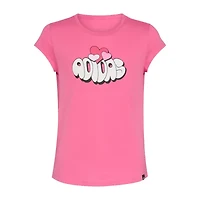 adidas Big Kid Girls Crew Neck Short Sleeve Slim Fit Graphic T-Shirt