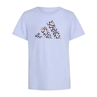 adidas Big Kid Girls Crew Neck Short Sleeve Regular Fit Graphic T-Shirt
