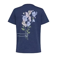 adidas Big Kid Girls Crew Neck Short Sleeve Regular Fit Graphic T-Shirt