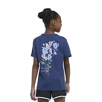 adidas Big Kid Girls Crew Neck Short Sleeve Regular Fit Graphic T-Shirt
