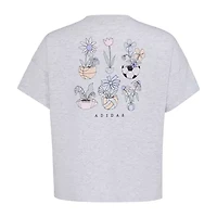 adidas Big Kid Girls Crew Neck Short Sleeve Loose Fit Graphic T-Shirt