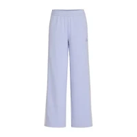 adidas Big Kid Girls Mid Rise Wide Leg Loose Fit French Terry Pull-On Pant