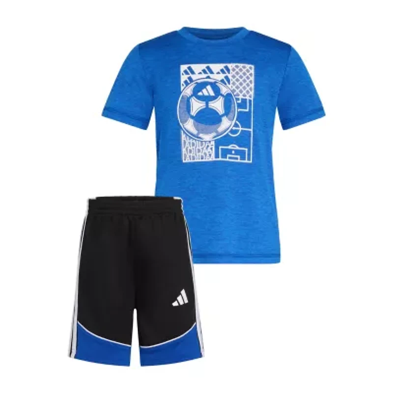 adidas Little Boys 2-pc. Short Set