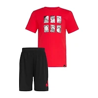 adidas Little Boys 2-pc. Short Set