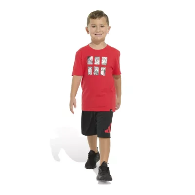 adidas Little Boys 2-pc. Short Set