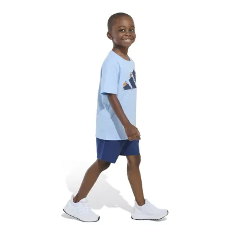 adidas Little Boys 2-pc. Short Set