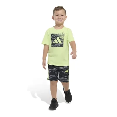adidas Little Boys 2-pc. Short Set