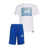 adidas Little Boys 2-pc. Short Set