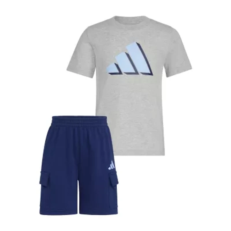 adidas Little Boys 2-pc. Short Set