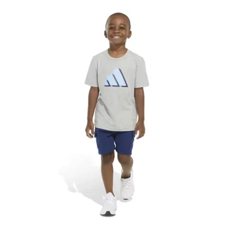 adidas Little Boys 2-pc. Short Set
