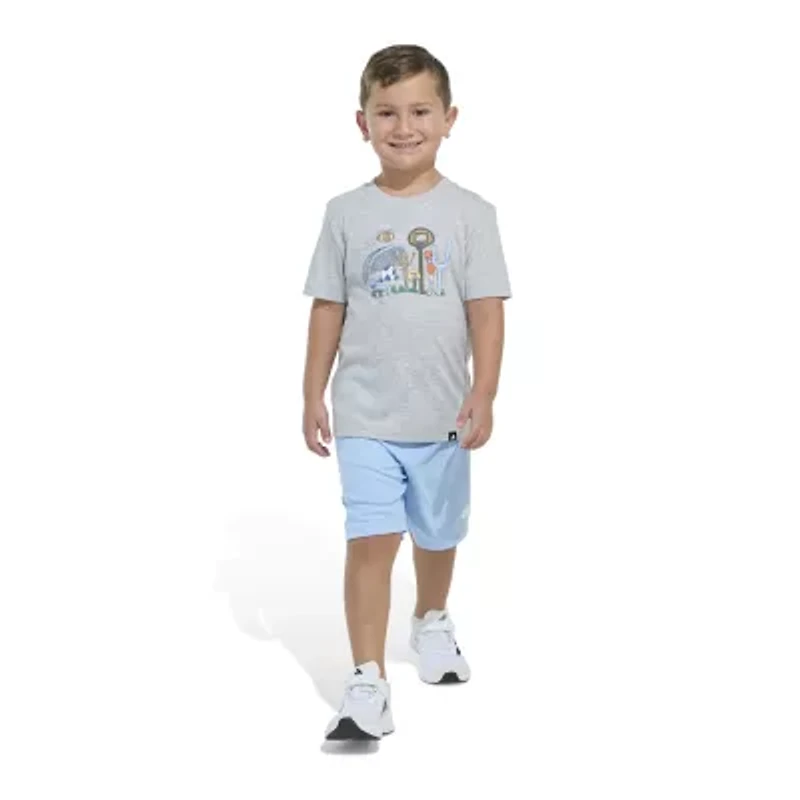 adidas Little Boys 2-pc. Short Set