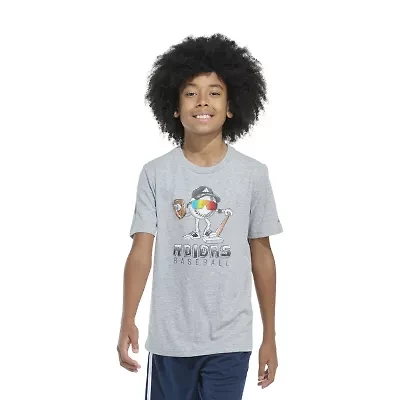adidas Little Boys Crew Neck Short Sleeve Regular Fit Graphic T-Shirt