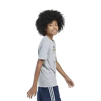 adidas Little Boys Crew Neck Short Sleeve Regular Fit Graphic T-Shirt
