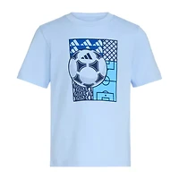 adidas Little Boys Crew Neck Short Sleeve Regular Fit Graphic T-Shirt