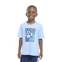 adidas Little Boys Crew Neck Short Sleeve Regular Fit Graphic T-Shirt