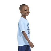 adidas Little Boys Crew Neck Short Sleeve Regular Fit Graphic T-Shirt