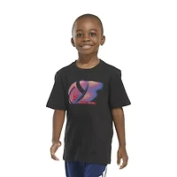 adidas Little Boys Crew Neck Short Sleeve Regular Fit Graphic T-Shirt