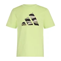 adidas Little Boys Crew Neck Short Sleeve Regular Fit Graphic T-Shirt
