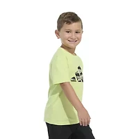 adidas Little Boys Crew Neck Short Sleeve Regular Fit Graphic T-Shirt