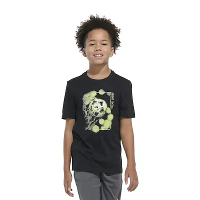adidas Big Kid Boys Crew Neck Short Sleeve Regular Fit Graphic T-Shirt