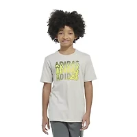 adidas Big Kid Boys Crew Neck Short Sleeve Regular Fit Graphic T-Shirt