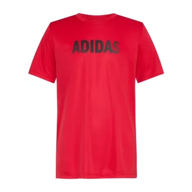 adidas Big Kid Boys Crew Neck Short Sleeve Regular Fit Graphic T-Shirt