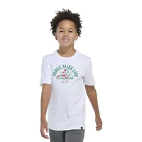 adidas Big Kid Boys Crew Neck Short Sleeve Regular Fit Graphic T-Shirt